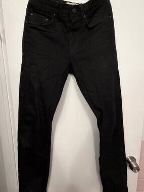 Naked & Famous Denim Selvedge Black Weird Guy Jeans